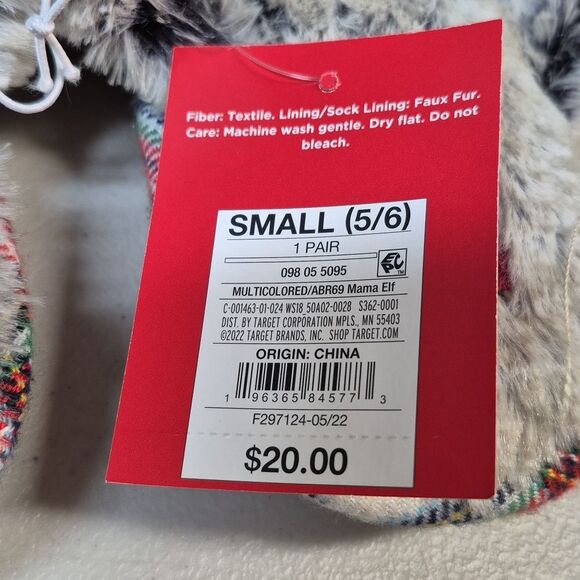 Wondershop 5/6 MAMA ELF Slippers - New - Picture 3 of 4